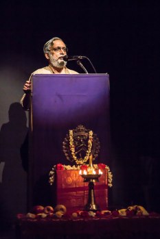 Dr Raghavendra addressing the audience